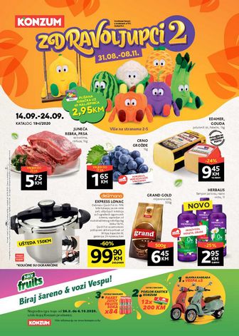 Konzum: Redovni katalog od 14. do 24.09.2020.