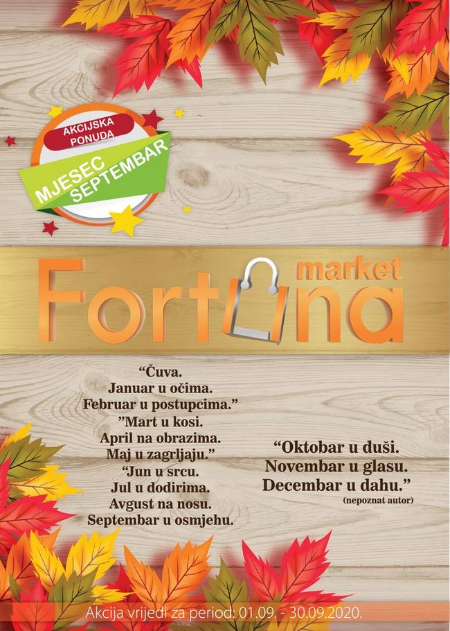 Fortuna marketi septembar 2020