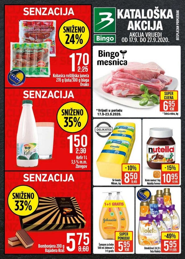 Bingo Akcija do 27.09.2020.