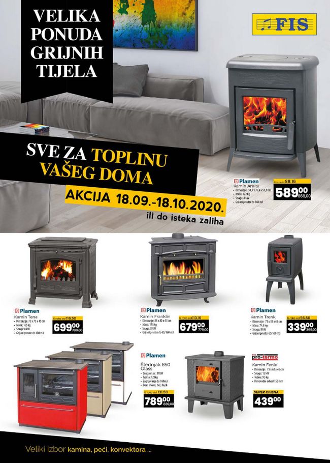 FIS za toplinu vašeg doma do 18.10.2020.
