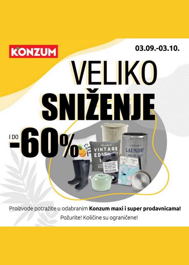 Konzum veliko snizenje 030920