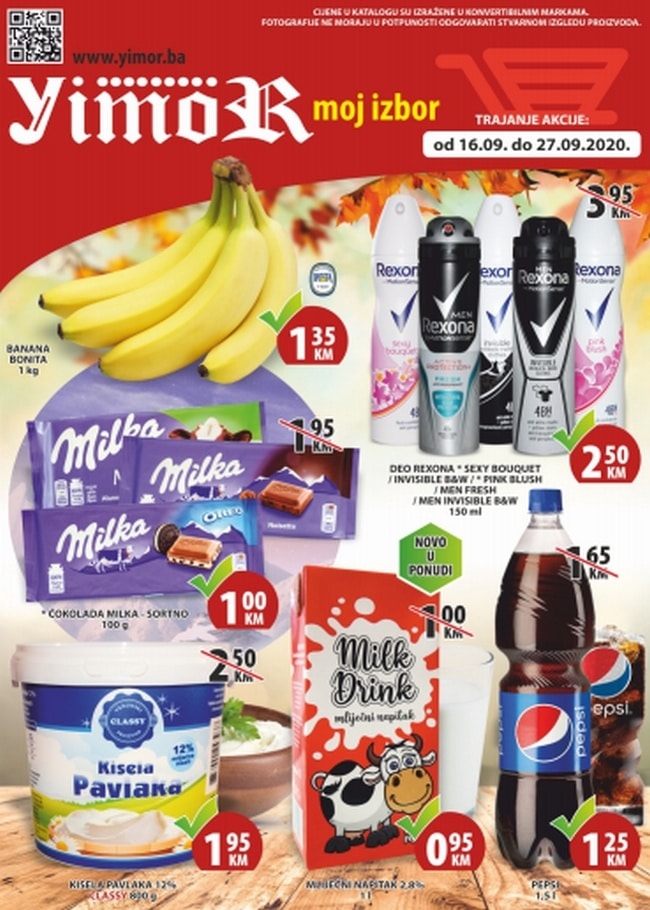 Yimor / Mega diskont: Akcijski katalog od 16. do 27.09.2020.
