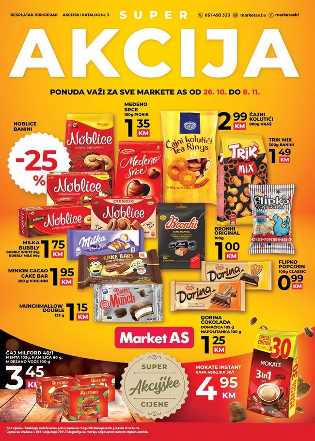 Market AS: Akcijski katalog od 26.10. do 08.11.2020.