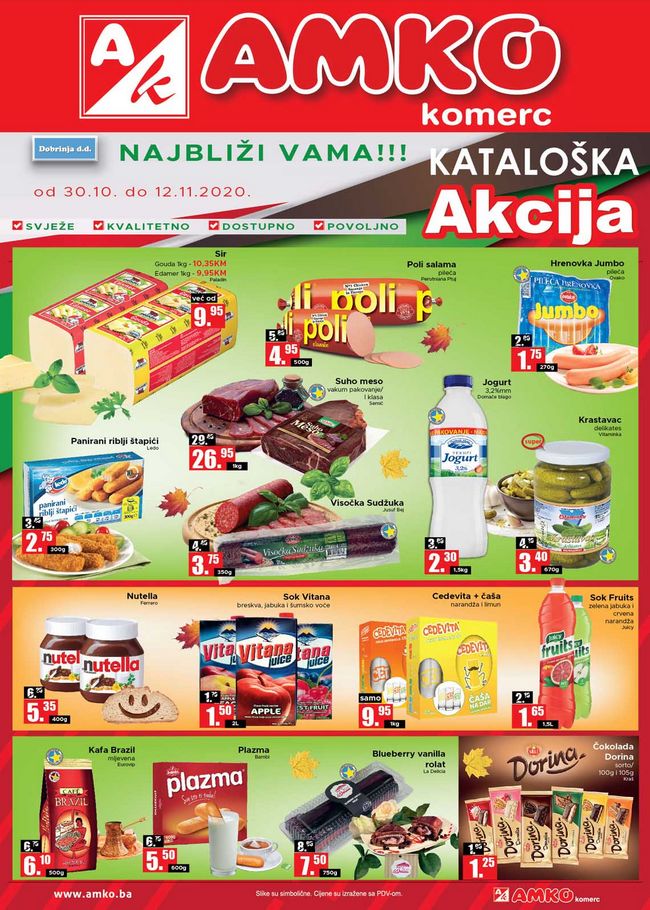Amko komerc: Akcijski katalog od 30.10. do 12.11.2020.