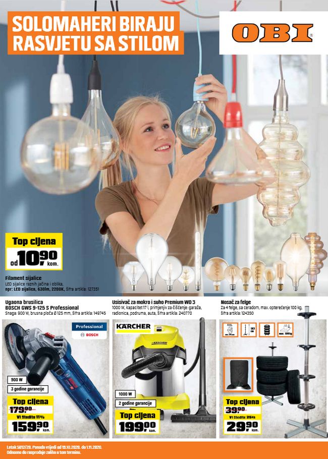OBI: Akcijski katalog od 19.10. do 01.11.2020.