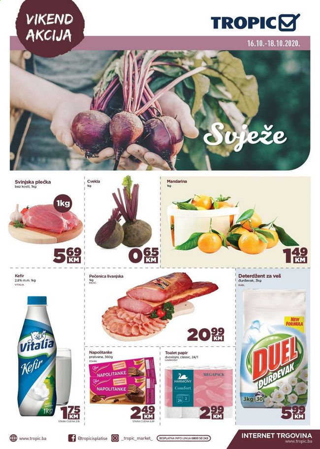 Tropic: Vikend akcija od 16. do 18.10.2020.