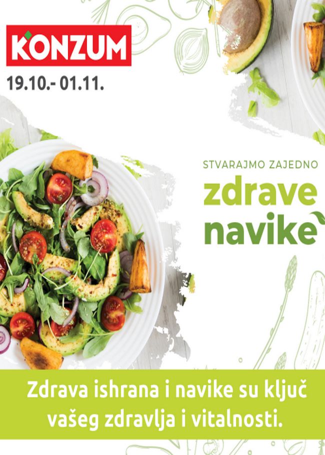 Konzum: Stvarajmo zajedno zdrave navike od 19.10. do 01.11.2020.