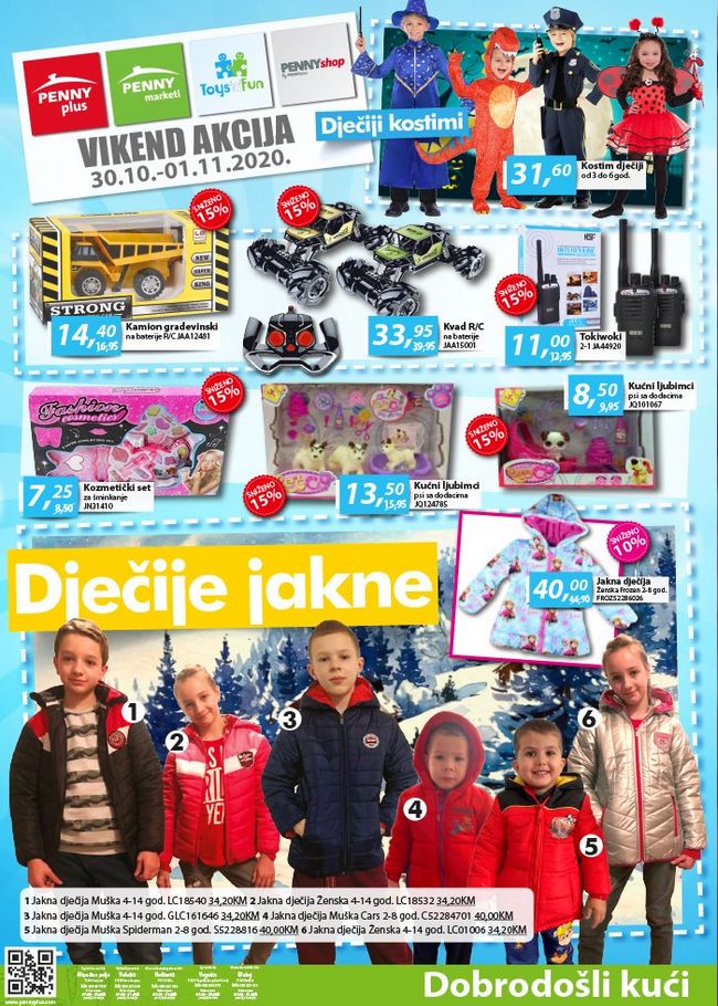 Penny marketi: Vikend akcija od 30.10. do 01.11.2020.