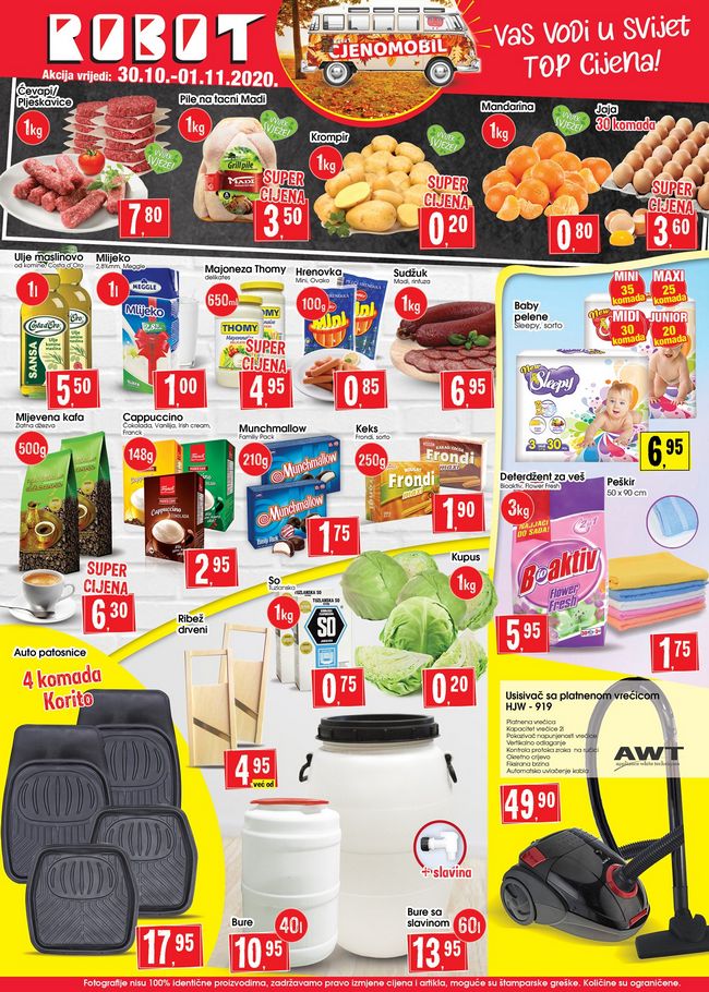 Robot: Vikend akcija od 30.10. do 01.11.2020.