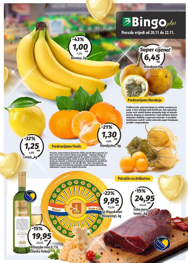 Bingo City Center Tuzla: Akcija od 20. do 22.(25.)11.2020.