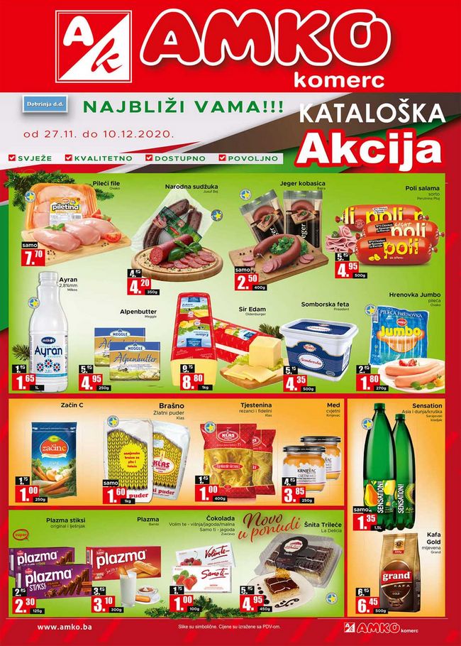 Amko komerc: Akcijski katalog od 27.11. do 10.12.2020.