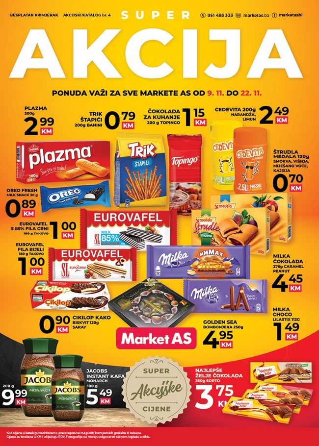 Market AS: Akcijski katalog od 09. do 22.11.2020.