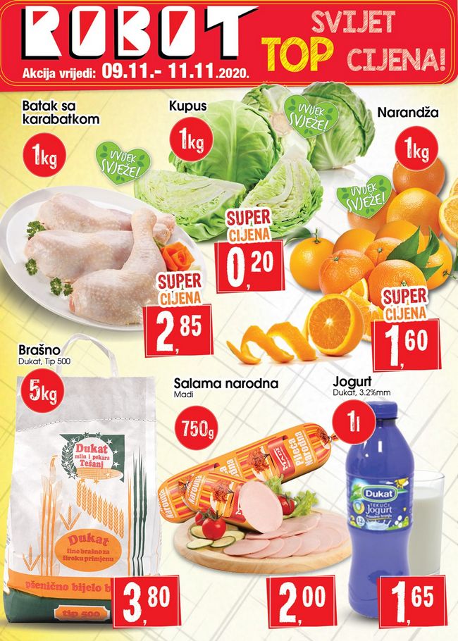 Robot: Akcija od 09. do 11.11.2020.