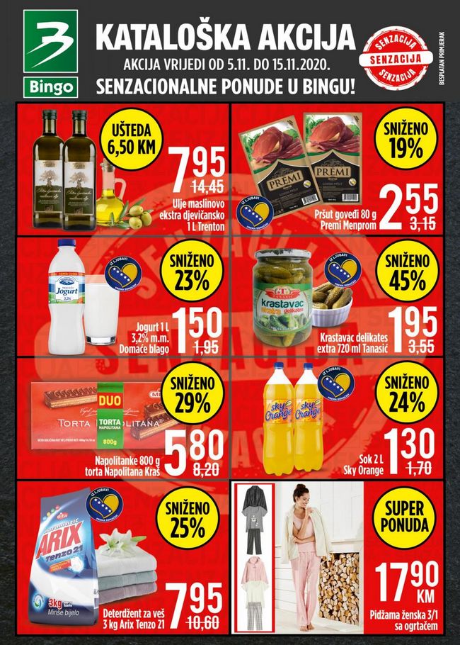 Bingo: Akcijski katalog od 05. do 15.11.2020.