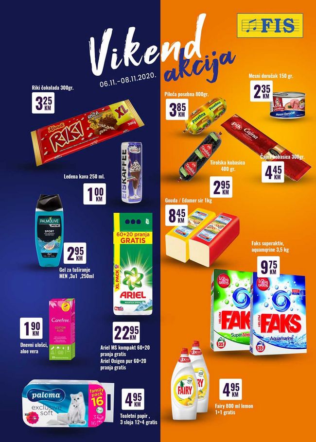 Fis: Vikend akcija od 06. do 08.11.2020. Fis: Vikend akcija od 06. do 08.11.2020.