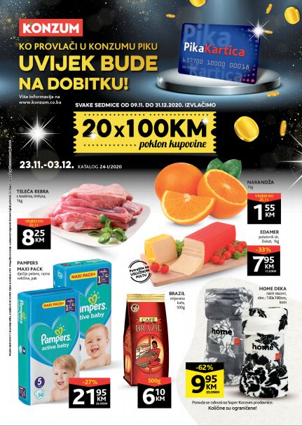 Konzum: Akcijski katalog od 23.11. do 03.12.2020.