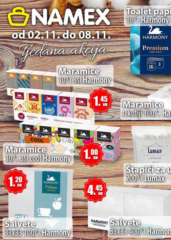 Namex: Akcija od 02. do 08.11.2020.