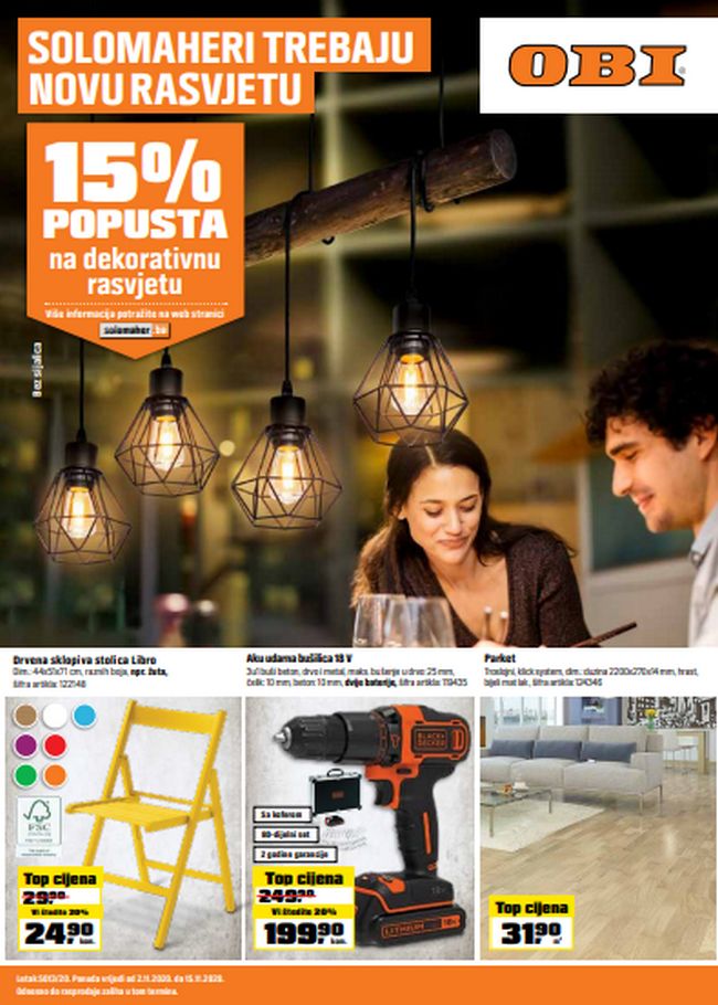 OBI: Akcijski katalog od 02. do 15.11.2020.