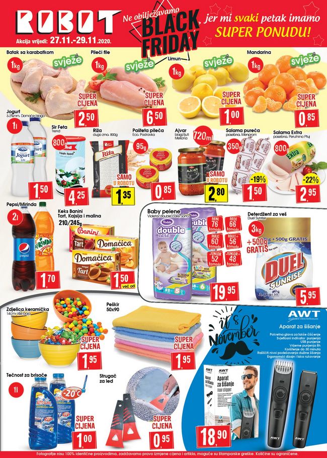 Robot: Vikend akcija od 27. do 29.11.2020.