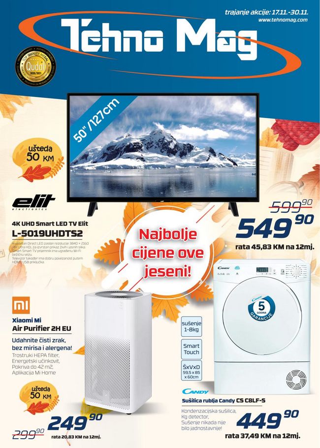 Tehno Mag: Akcijski katalog od 17. do 30.11.2020.