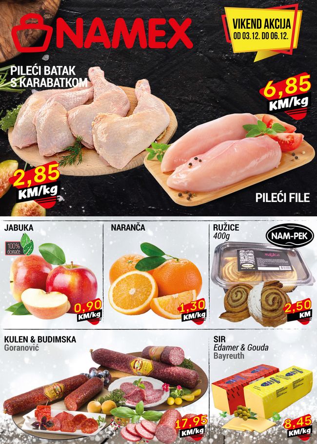 Namex: Vikend akcija od 03. do 06.12.2020.