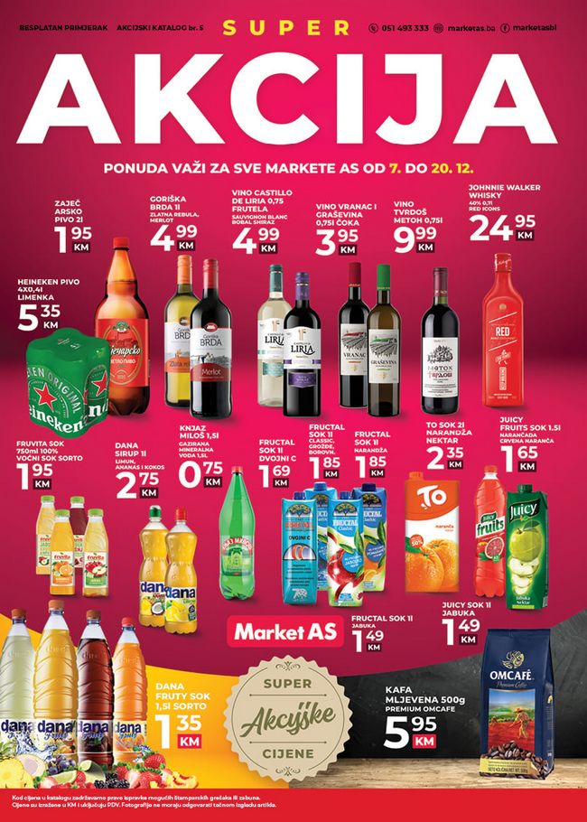 Market AS: Akcijski katalog od 07. do 20.12.2020.