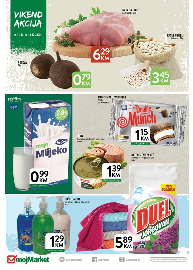 Moj Market: Vikend akcija od 11. do 13.12.2020.