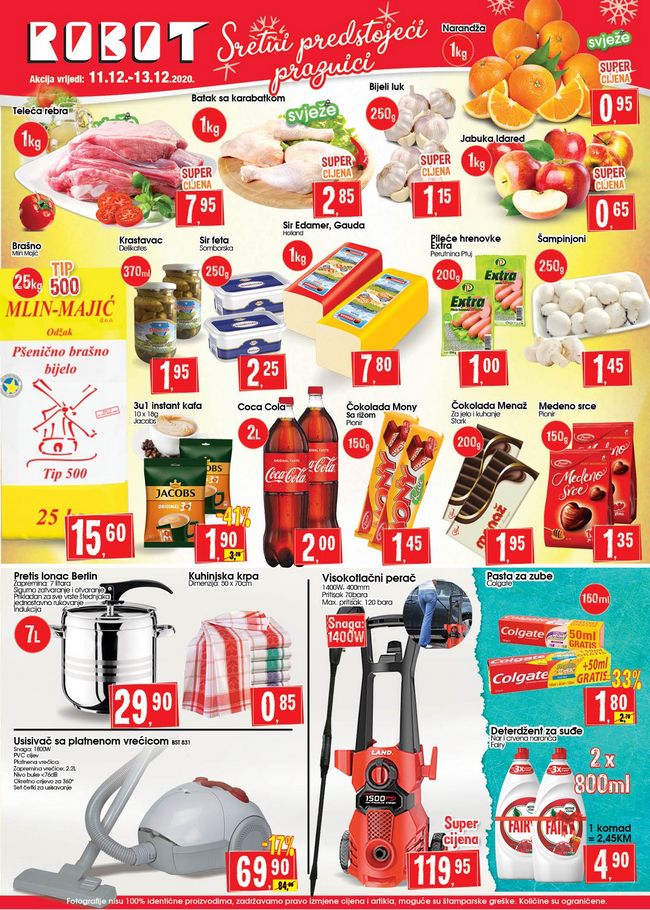 Robot: Vikend akcija od 11. do 13.12.2020.