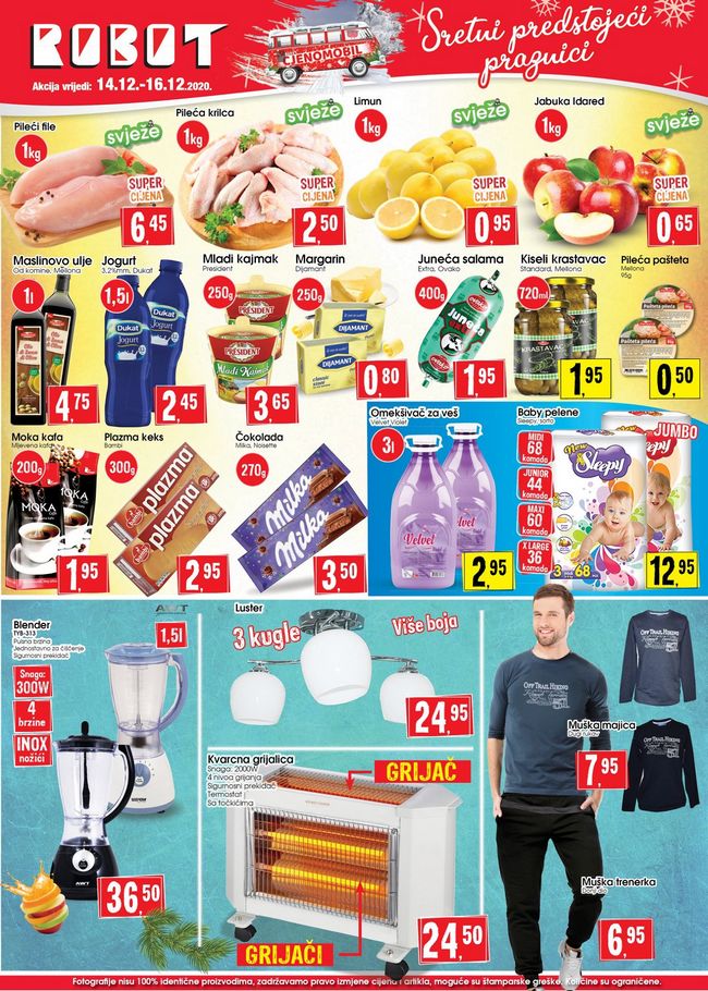 Robot: Super ponuda za početak sedmice od 14. do 16.12.2020.