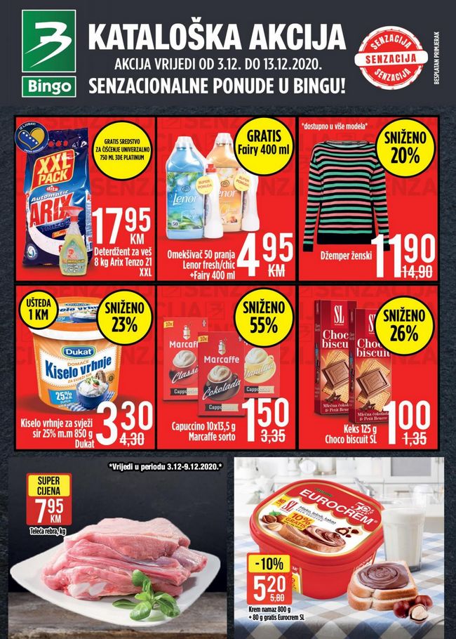 Bingo: Akcijski katalog od 03. do 13.12.2020.