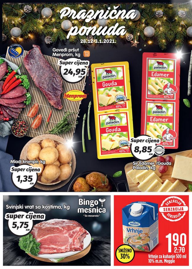 Bingo: Praznična ponuda od 28.01.2020. do 03.01.2021.