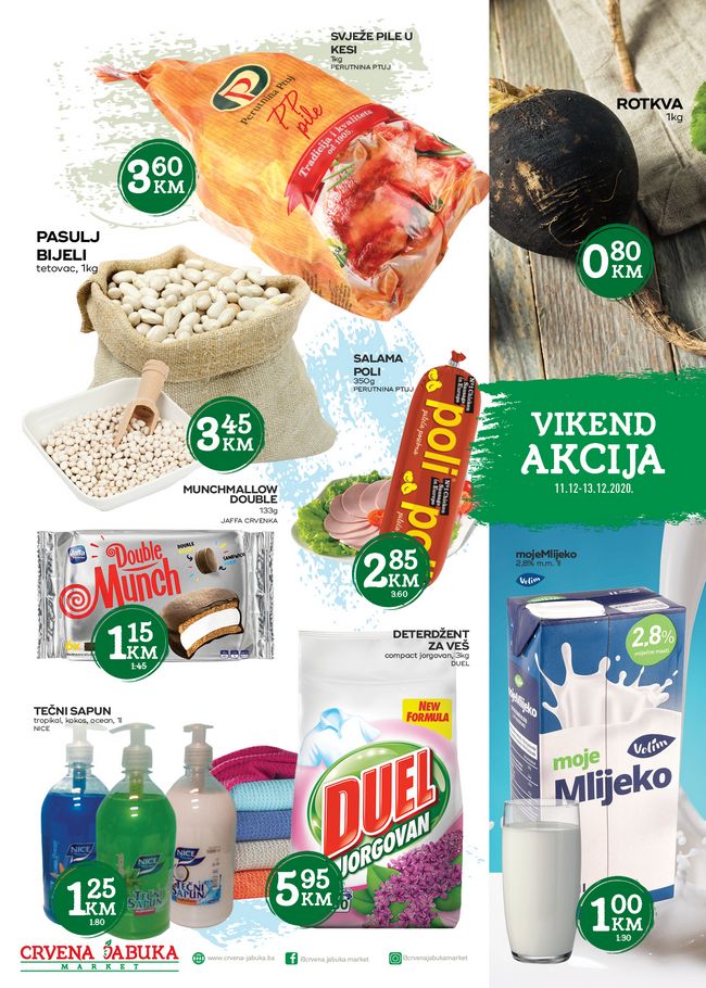 Crvena jabuka: Vikend akcija od 11. do 13.12.2020.