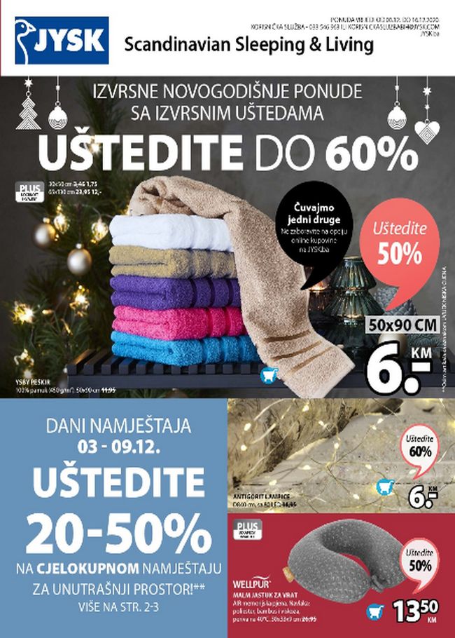 Jysk: Akcijski katalog od 03. do 16.12.2020.