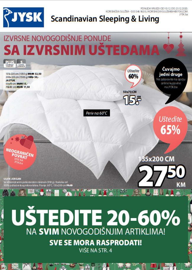 Jysk: Akcijski katalog od 10. do 23.12.2020.