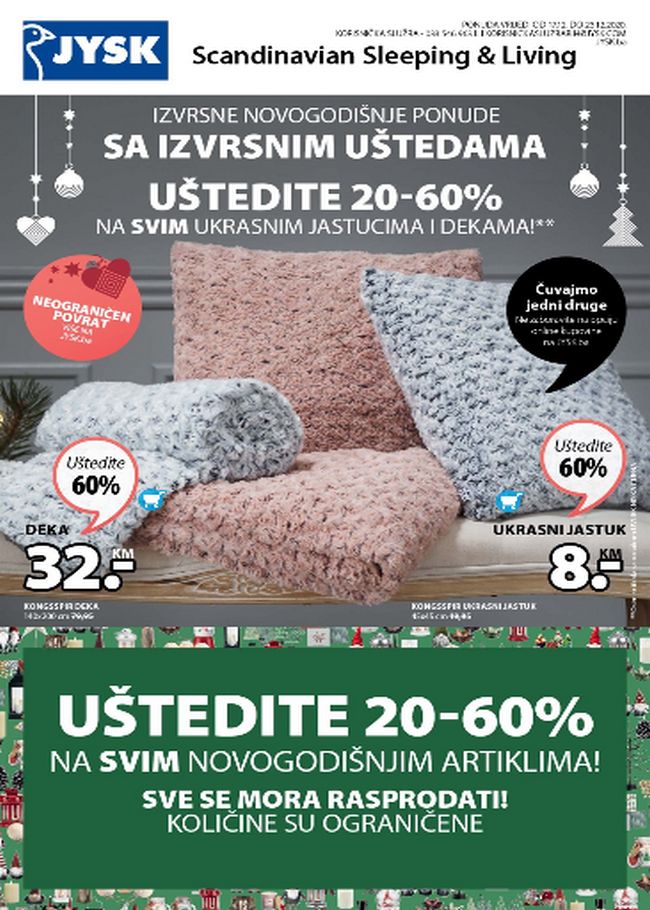 Jysk: Akcijski katalog od 17. do 23.12.2020.
