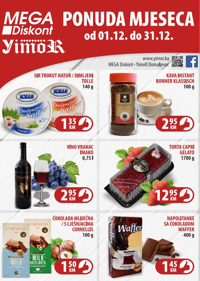 Mega diskont: Ponuda mjeseca od 01. do 31.12.2020.