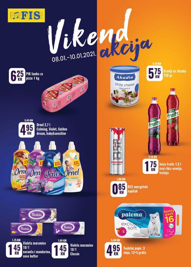 FIS: Vikend akcija od 08. do 10.01.2021. FIS: Vikend akcija od 08. do 10.01.2021.