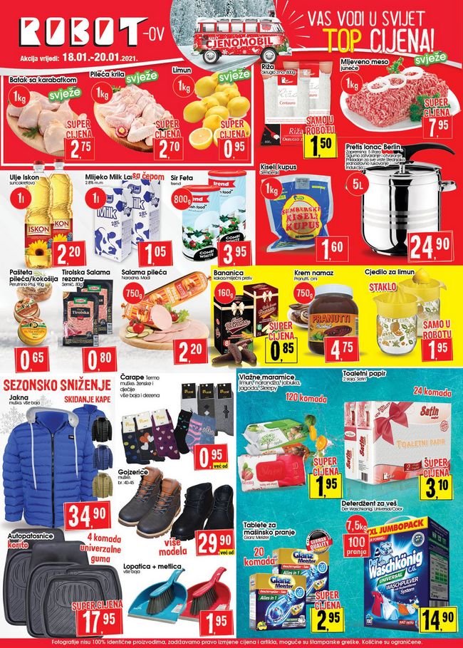 Robot: Akcija za početak sedmice od 18. do 20.01.2021.