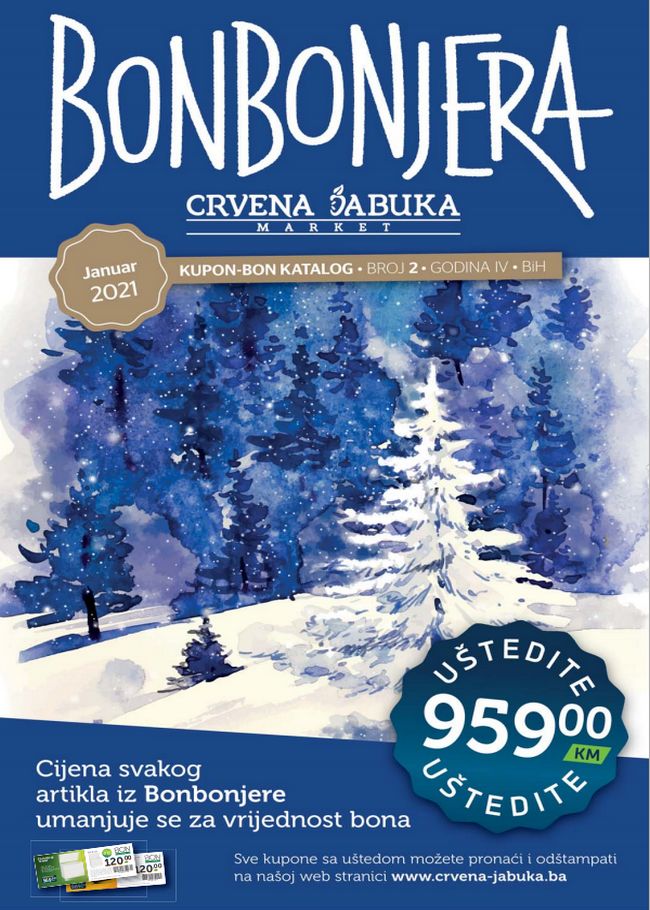 Crvena jabuka: Bonbonjera od 01. do 31.01.2021. Crvena jabuka: Bonbonjera od 01. do 31.01.2021.