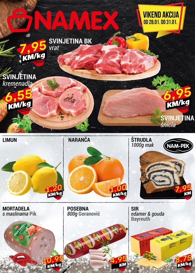 Namex: Vikend akcija od 28. do 31.01.2021.