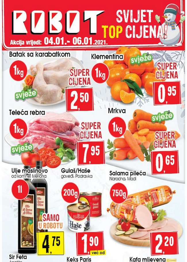 Robot: Akcija za početak sedmice od 04. do 06.01.2021.