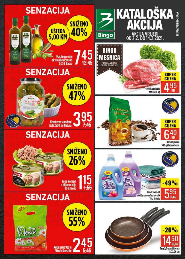 Bingo: Akcijski katalog od 01. do 14.02.2021.