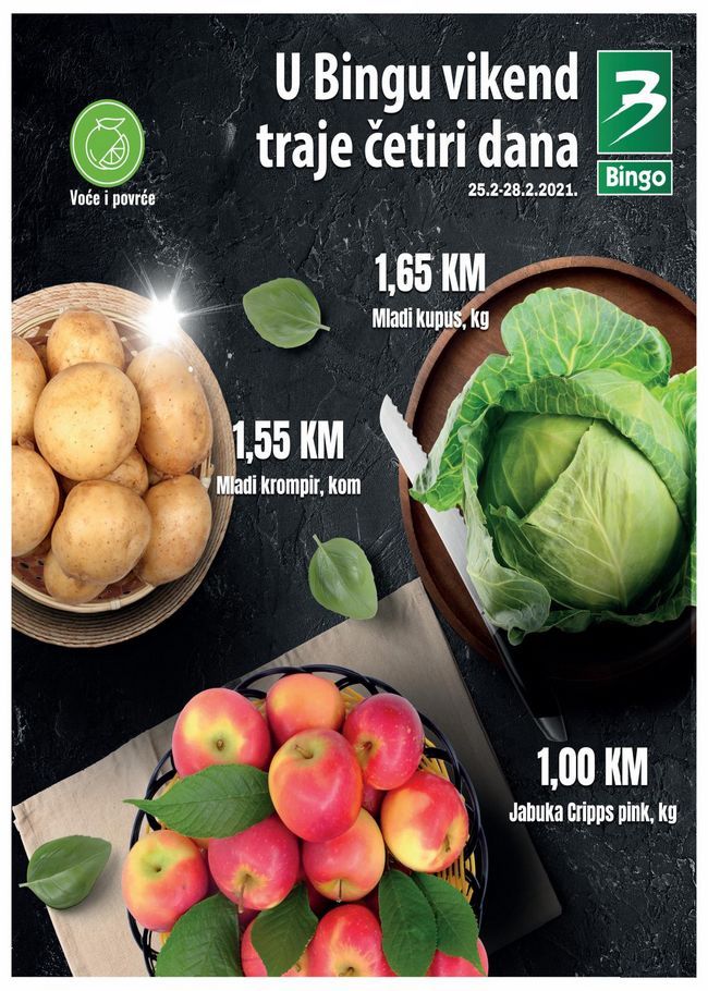 Bingo: Vikend akcija od 25. do 28.02.2021.