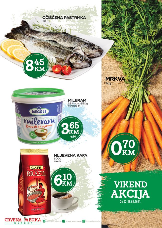 Crvena jabuka: Vikend akcija od 26. do 28.02.2021.