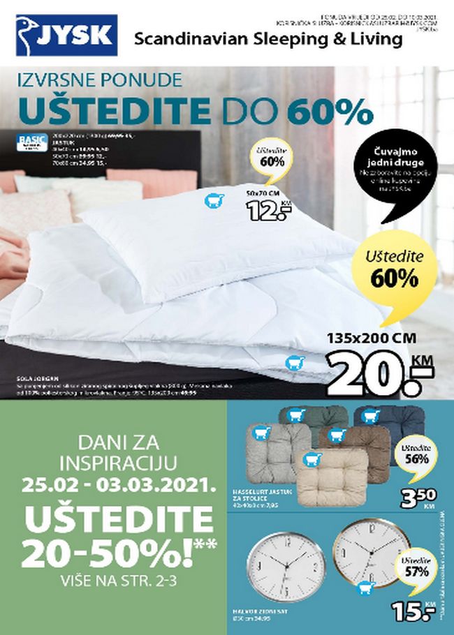 Jysk: Akcijski katalog od 25.02. do 10.03.2021.