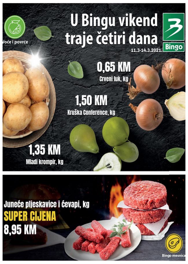 Bingo: Vikend akcija od 11. do 14.03.2021.