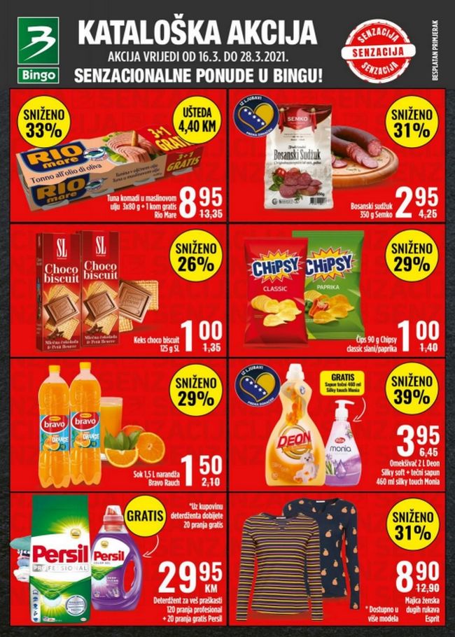 Bingo: Akcijski katalog od 16. do 28.03.2021.