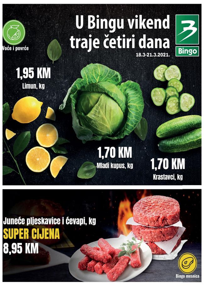 Bingo: Vikend akcija od 18. do 21.03.2021.