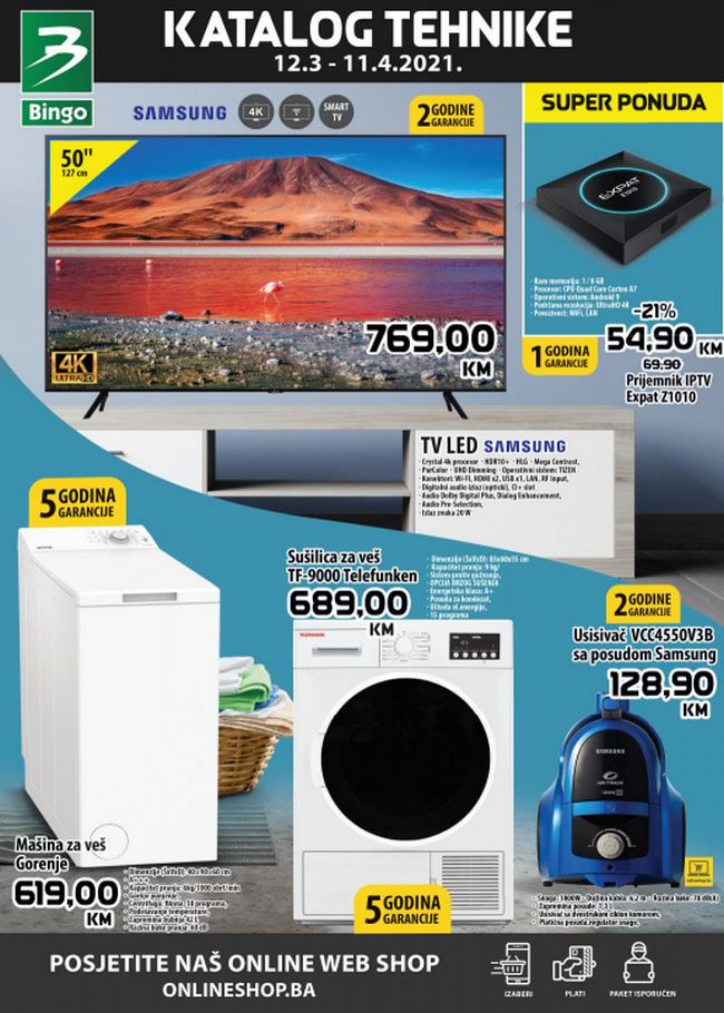 Bingo: Katalog tehnike od 12.03. do 11.04.2021.