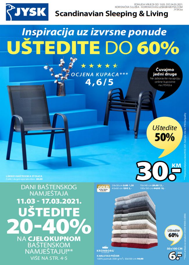 Jysk-110321 Jysk: Akcijski katalog od 11. do 24.03.2021.